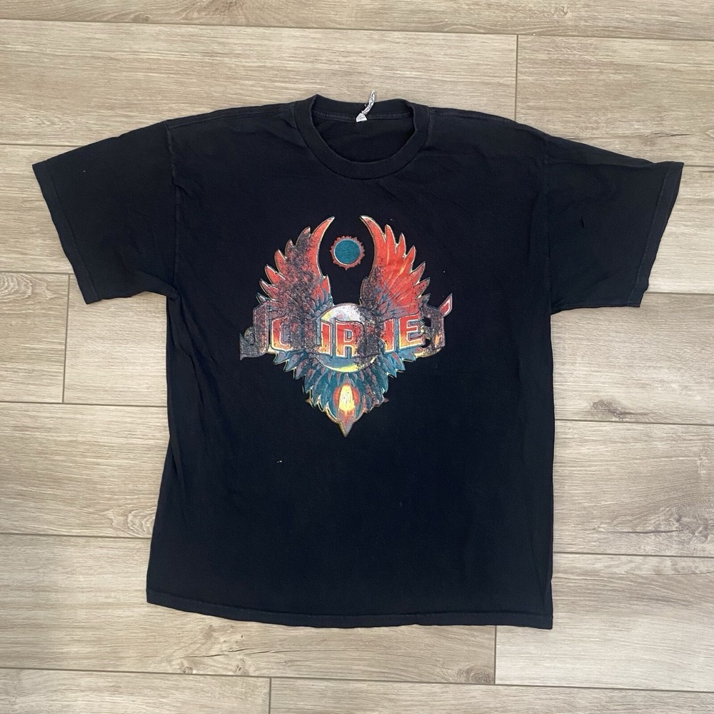 Journey & Santana US Tour 2016 T-Shirt Adult Size XL Band Punk Rock Black Tee